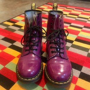 Purple Patent Leather Dr Martens